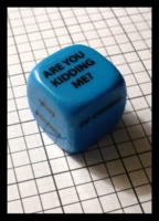 Dice : Dice - 6D - Blue Decision Die Hollow Plastic - Gift From Libby Aug 2010